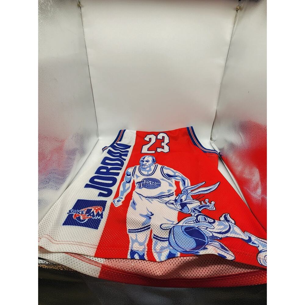 Space Jam Michael Jordan TUNE SQUAD VTG Dead Stock Jersey WARNER BROS 1996 XL